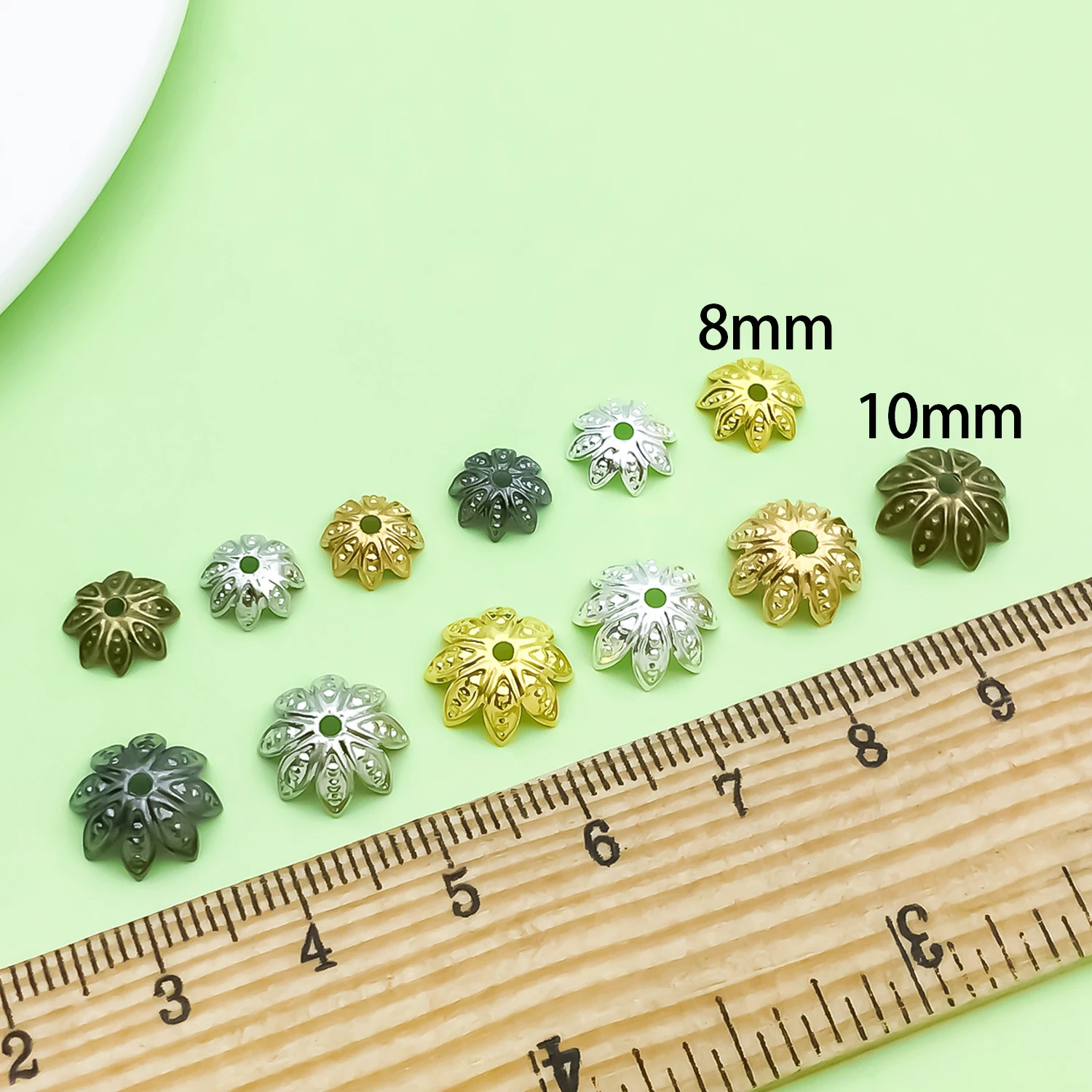 200 piezas de tapas de metal m - Flower Supply reseña y precio