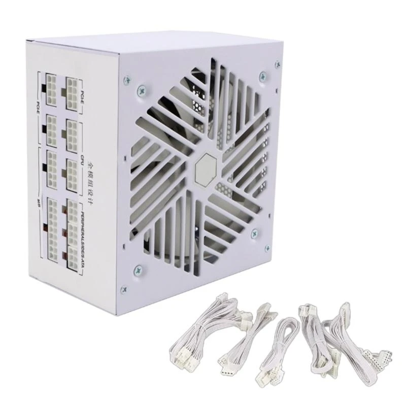 

110-240V Silents Operation 850W Full Modulars Power Supply with Large 120mm Fan for Desktop Computers 83CE