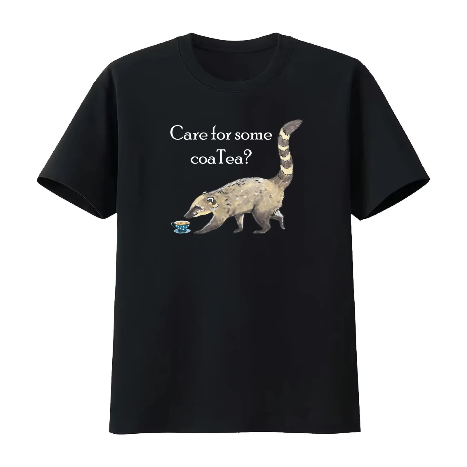 Coati - Animal series T-Shirt Summer Casual Cotton Tee Oversized Streetwear Tops Vintage Graphic Print Unisex Men Women
