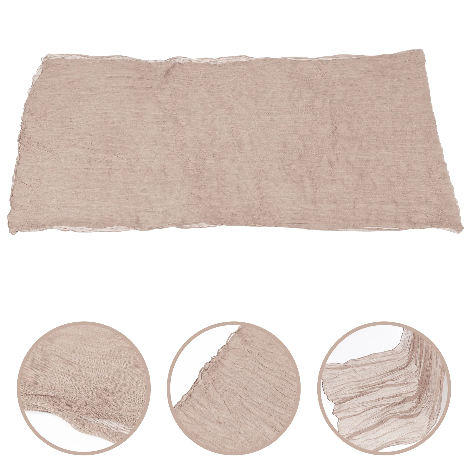 

Polyester Table Runner Lightweight Convenient Storage Dirt Resistant Washable Reusable Elegant Rustic Style Wedding Party Home