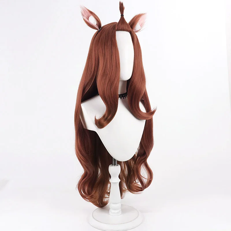 Virtual YouTube Vtuber Alcohol NikoMiao Cosplay Wig Halloween Carnival Party Props Synthetic Hair Heat Resistant Fiber + Wig Cap