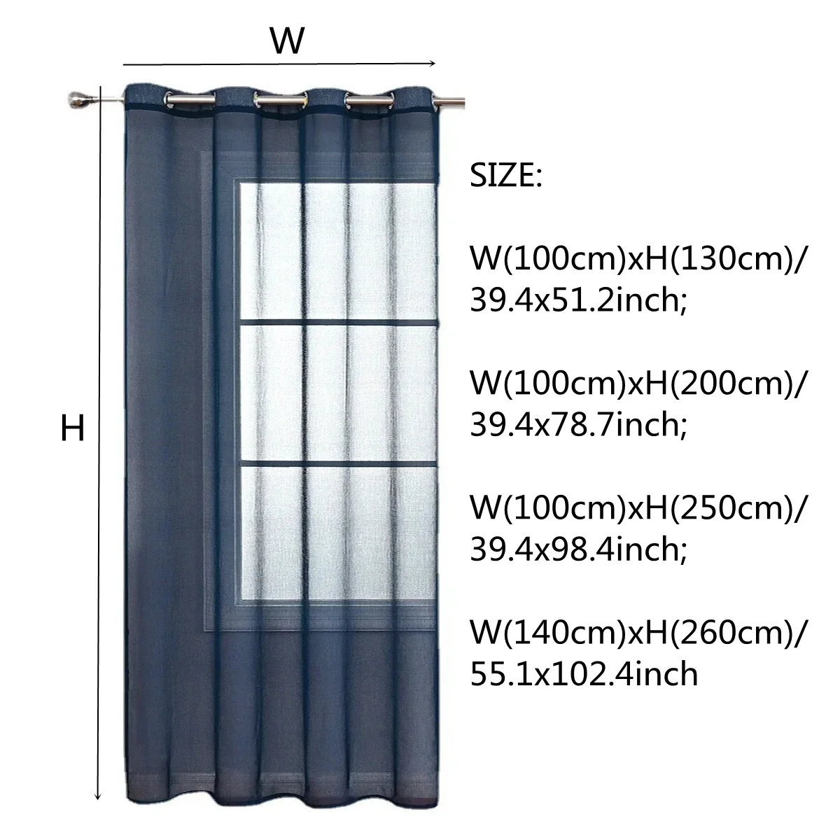 1PC Height Solid Color Living Room Curtain European Style Sheer Window Curtains for Living Room Рулонные Шторы Kitchen Curtains