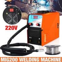 MIG-200 AC220V IGBT MIG MMA TIG Gasless Welding Machine Welder Welding Equipment Replace Manual Welding