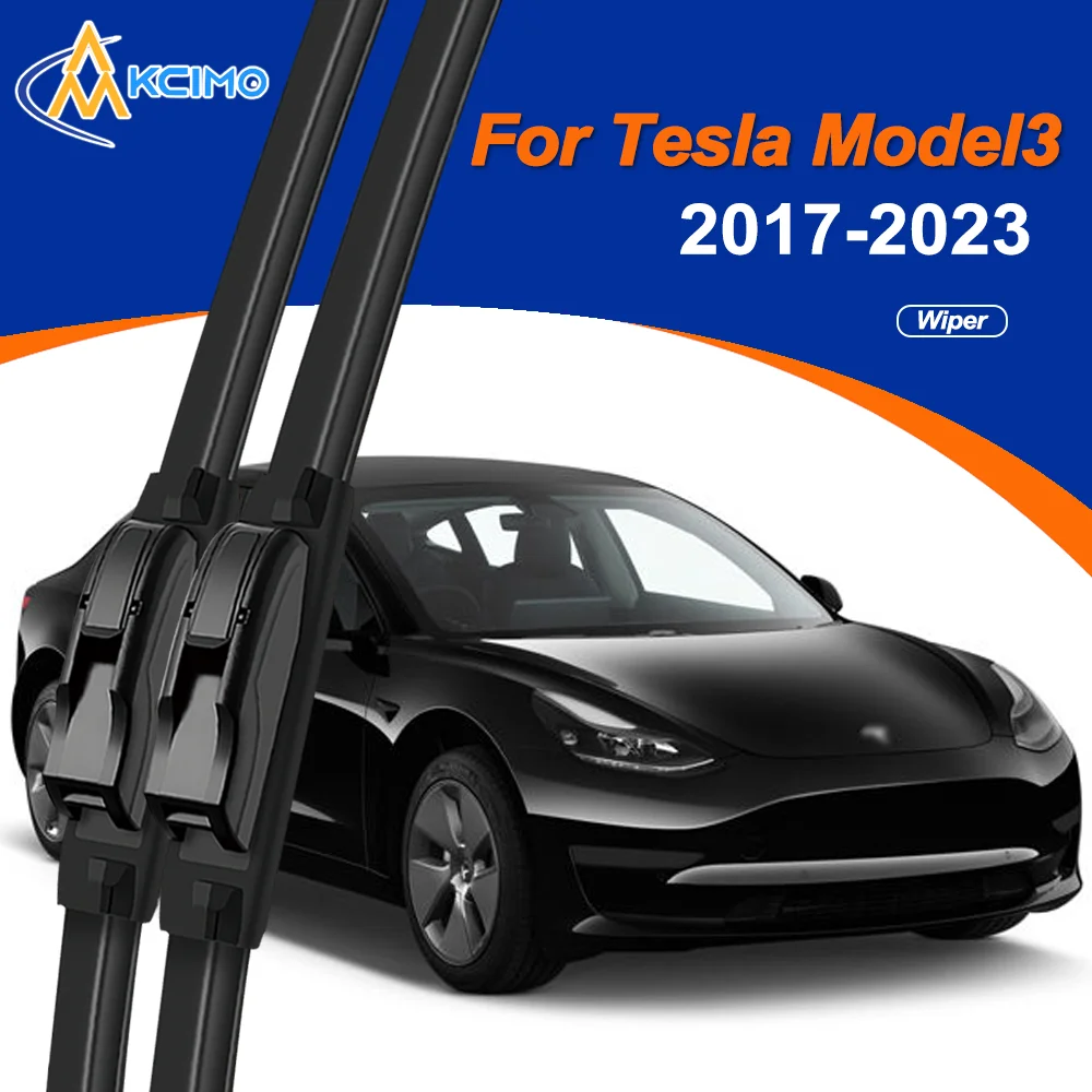 

Windshield Wipers For Tesla Model 3 2017-2023 Extreme-Temperature Resistant, SilentGlide™ Tech - Streak-Free Cleaning