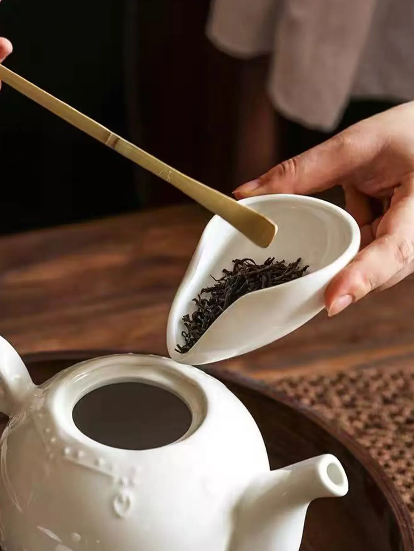 Coffee Bean Weighing Tray Ceramic Bean Measuring Container Cooling Tray Sample Bean Display Tray Bean Receiving Tray Tea Saucer Measuring Spoon 1Pc