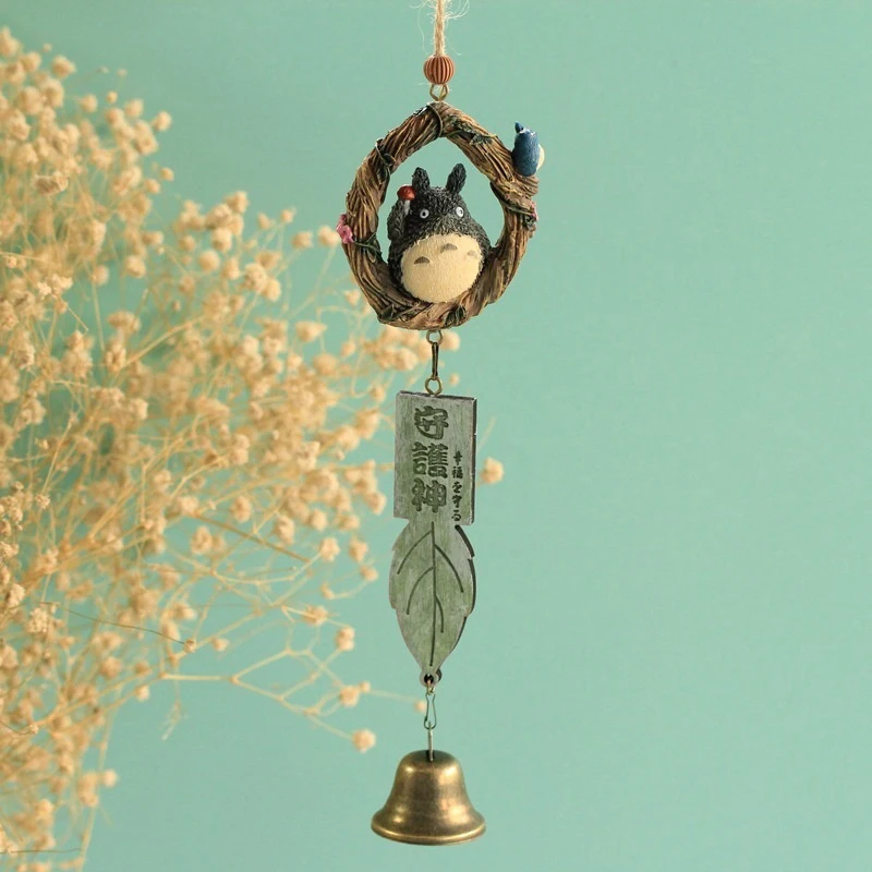 Resin Wind Chime Ornaments Totoro Wind Chime DIY Craft Gifts for Home Garden Decor