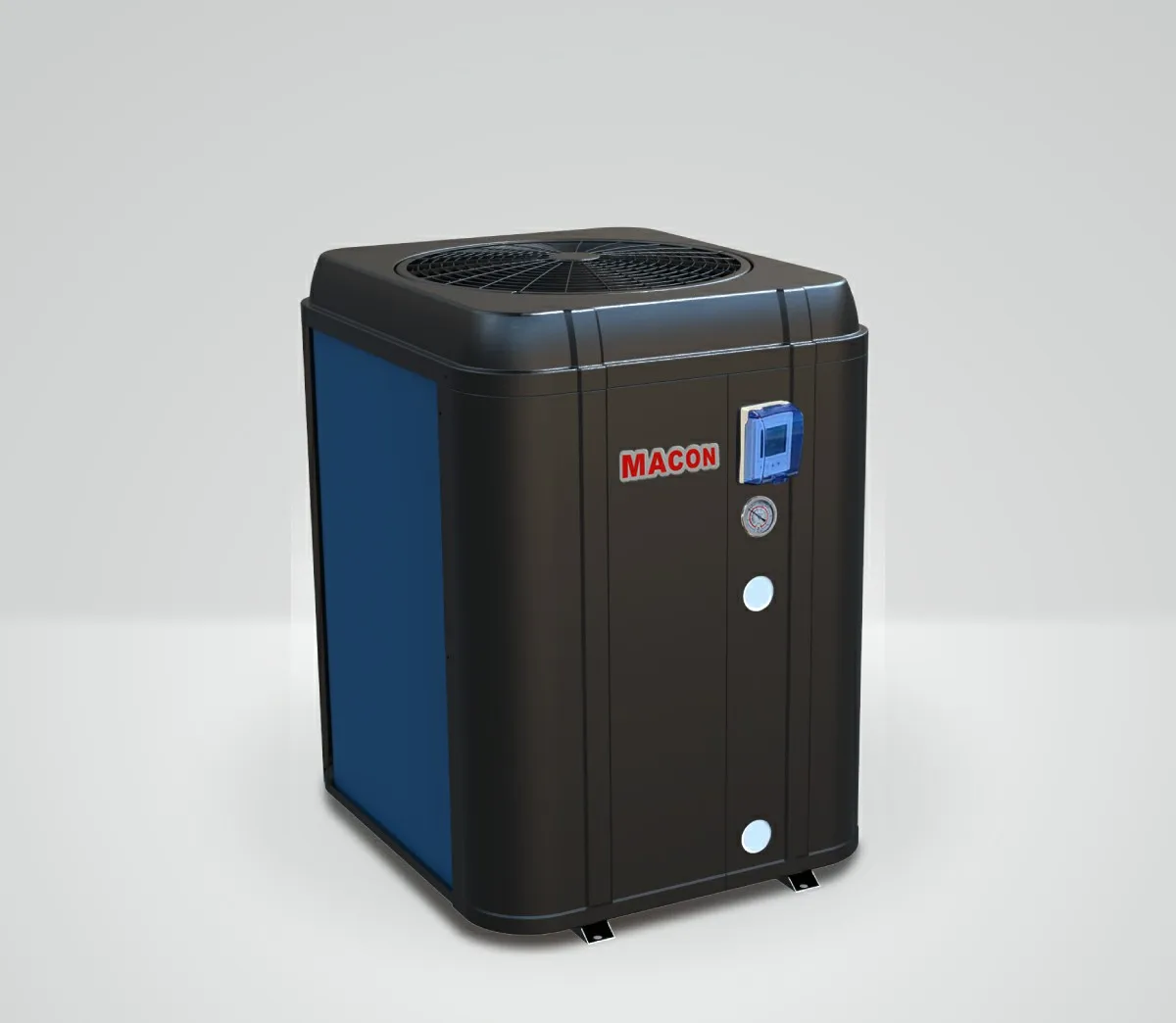 Macon 680000 BTU/h air to Water Heat Pump ABS Plastic Pool Heater R32 Pool Heating System Vertical Pool Heat Pump - view 2