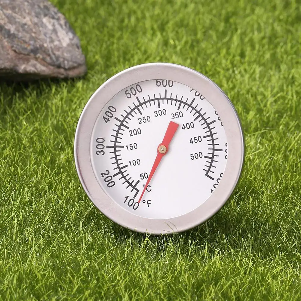 BBQ Gauge Built-in Lid Thermometer Replace for Weber Traveller Grills Charcoal Pit Wood Smoker Oven 100-800°F Barbecue Camping