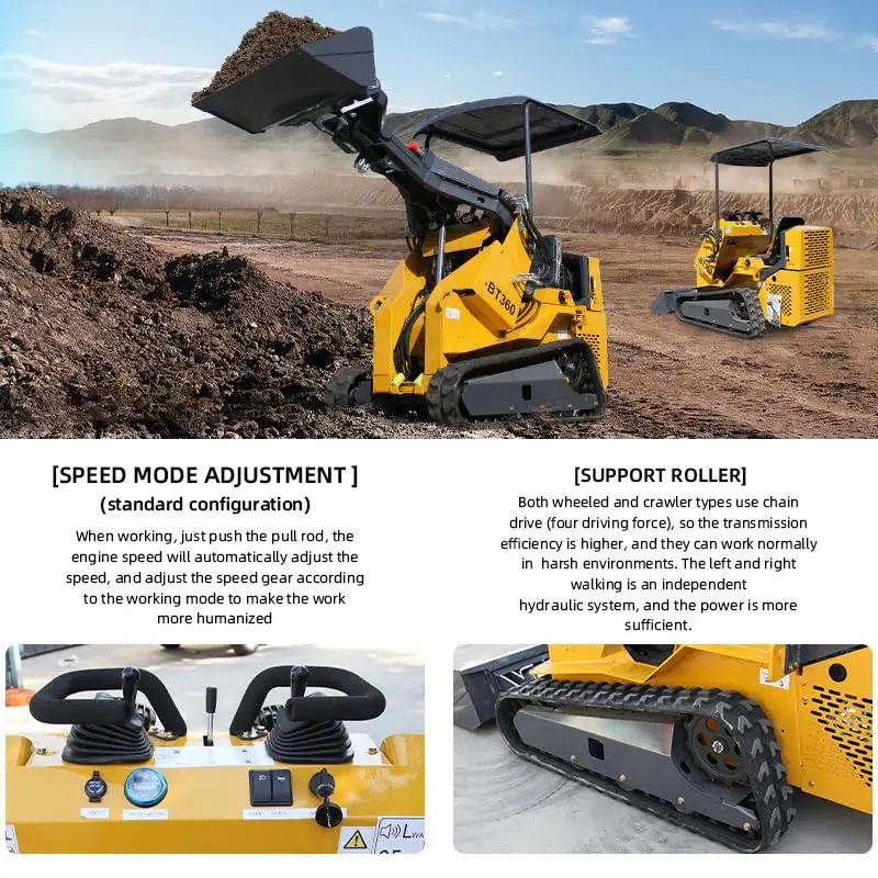 الولايات المتحدة الأمريكية الأسهم ركوب على جرافة انزلاقية صغيرة DK360 المسار ركوب محمل CE/EPA الضاغطة محرك متعدد الوظائف