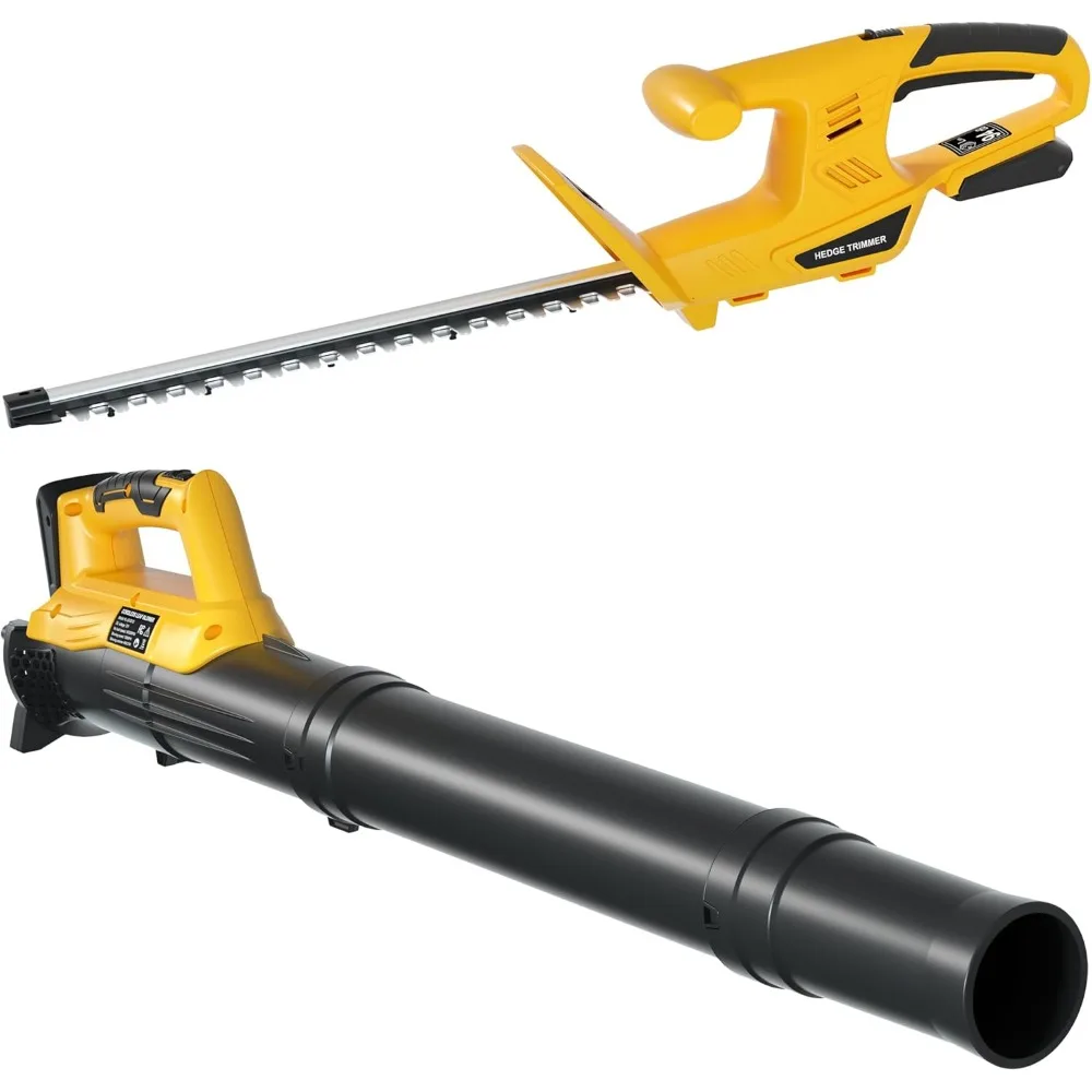 

Cordless Hedge Trimmer and Leaf Blower Combo Compatible with Dewalt 20V Max Battery (Tool Only), 18'' Battery Powered Hedge Tri