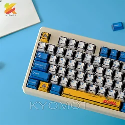 KYOMOT 148 Keys Comic Style Gundamed Keycap Cherry Profile PBT Dye Sub Anime Game Keycap for DIY MX Switches Mechanical Keyboard