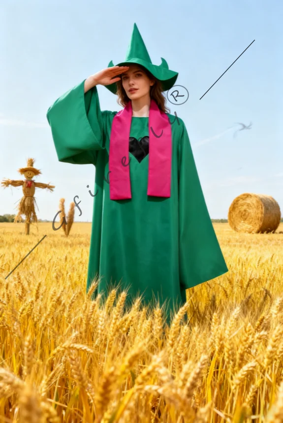 Undertale Ralsei コスプレ衣装 デルタルーン ゲームとアニメのコスプレ服 ロールプレイング用の同じスタイルのフード付きグリーンケープ