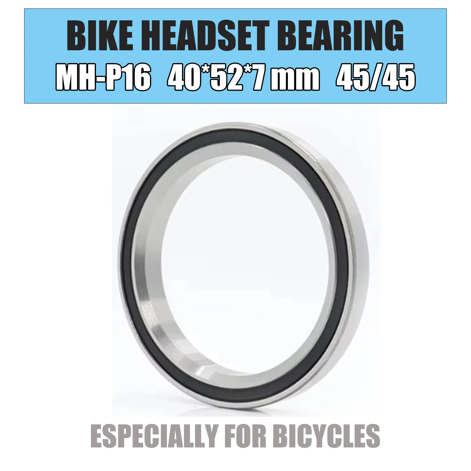 1PC MH-P16 Headset Bearing 40*52*7 mm 45/45 SMH-P16 Bicycle 1-1/2 Inch Repair Parts Chrome Steel / Stainless Steel Ball Bearings