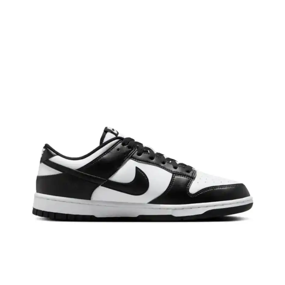 Nike Dunk Low Retro Panda Unisex Low-Top Sneakers, Comfortable Thin-Sole Street Style, White/Black HF5441-100