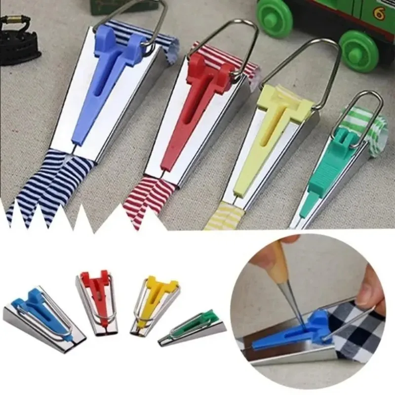 1Pc 3 Sizes Splicing Cloth Bias Tape Maker Fabric Binding Tool DIY Sewing Quilting Craft Accessories