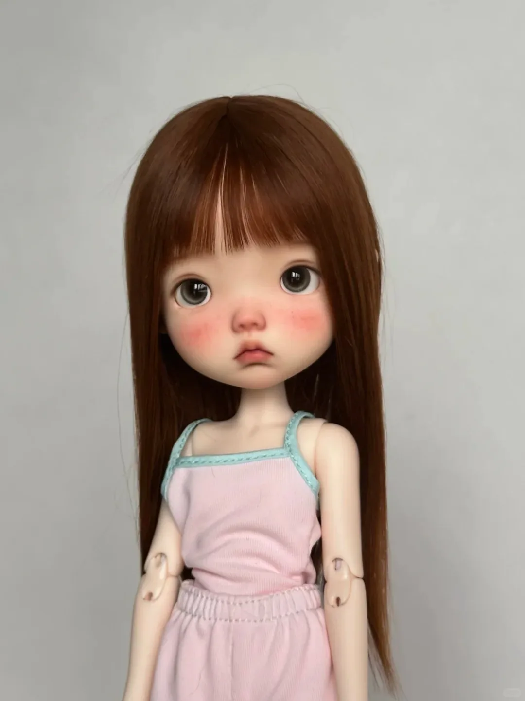 New sd BJD doll 1/6 big head xiaocao cute doll set girl high quality resin toy birthday gift baby angel dolls Free shipping