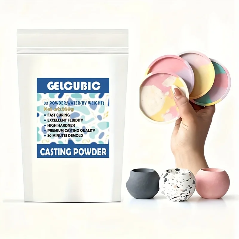 

500g Bagged Gypsum Powder, High Quality for Jewelry Making and DIY Handicrafts
