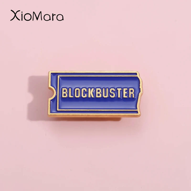 Blockbuster Rock Music Enamel Pins Custom Justice And Evil Comic Brooches Lapel Badges Cartoon Film Jewelry Gift For Fans Friend