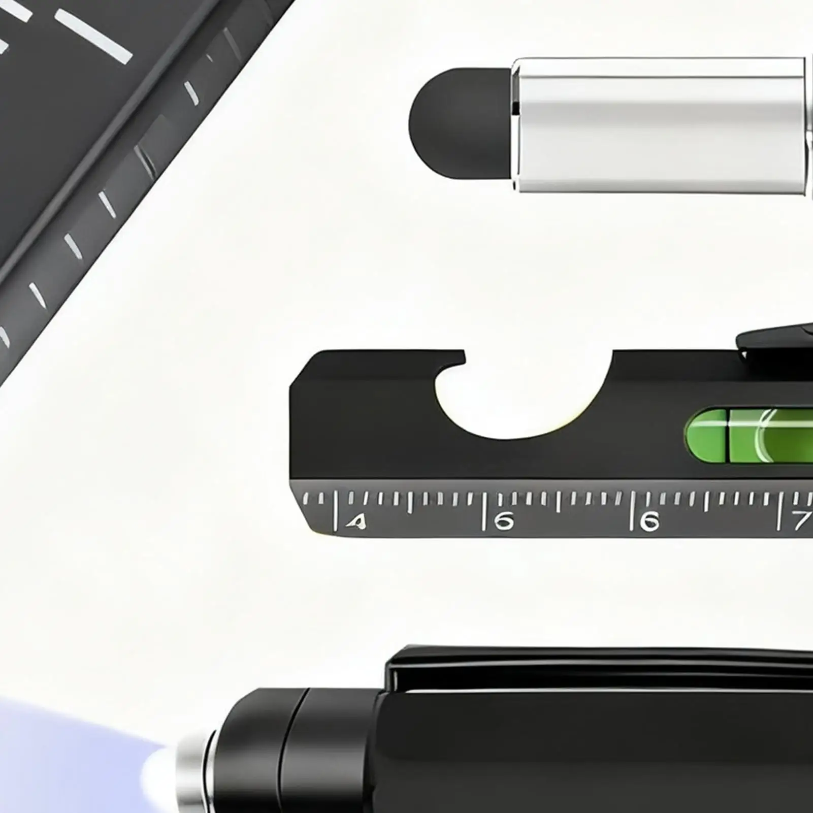 Multifunction Pen 9 In 1 Portable Tool With LED Light Construction Pen With Screwdriver Level Ruler And Bottle Opener For Father