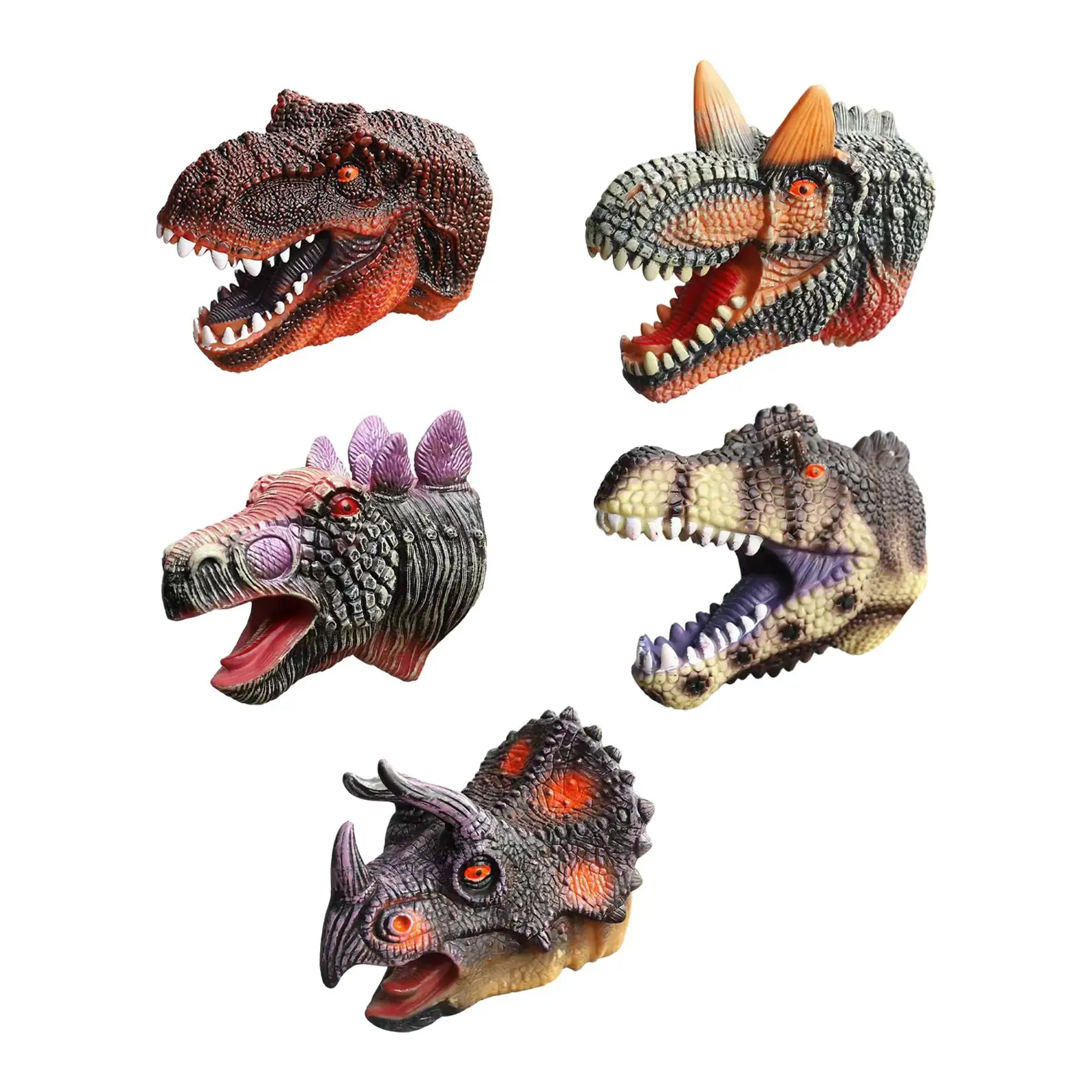 Dino Handpop Zacht Realistisch Halloween Feest Gunst Simulatie Handpop Voor