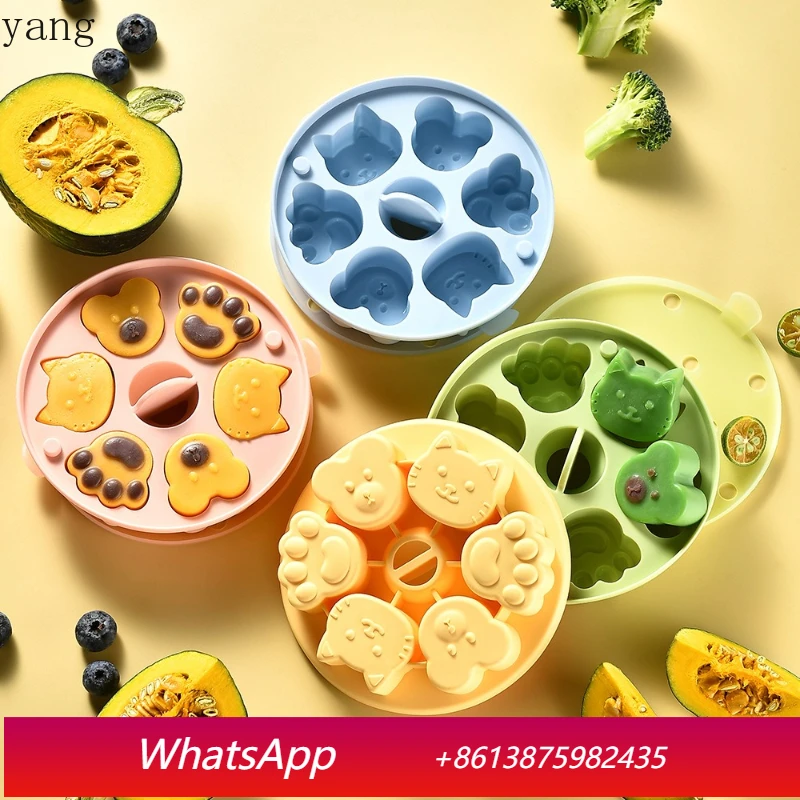 

LMM food grade silicone cartoon cat's paw bear milk jelly jelly ice cream cake mold