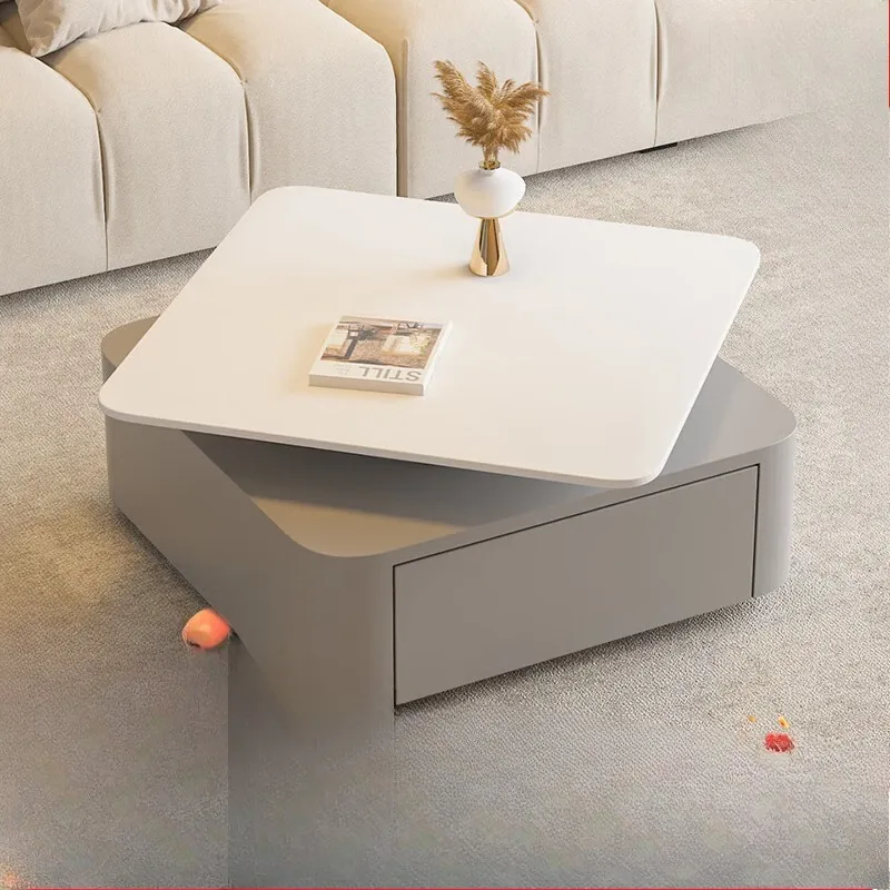 

Italian rock slab coffee table, light luxury modern living room