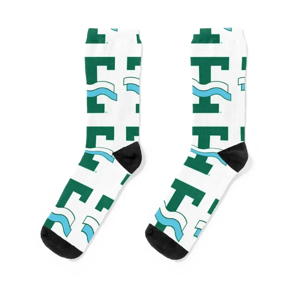 

Tulane University Green Wave Vintage Logo Socks anime floral Children's cartoon Socks Male Women's