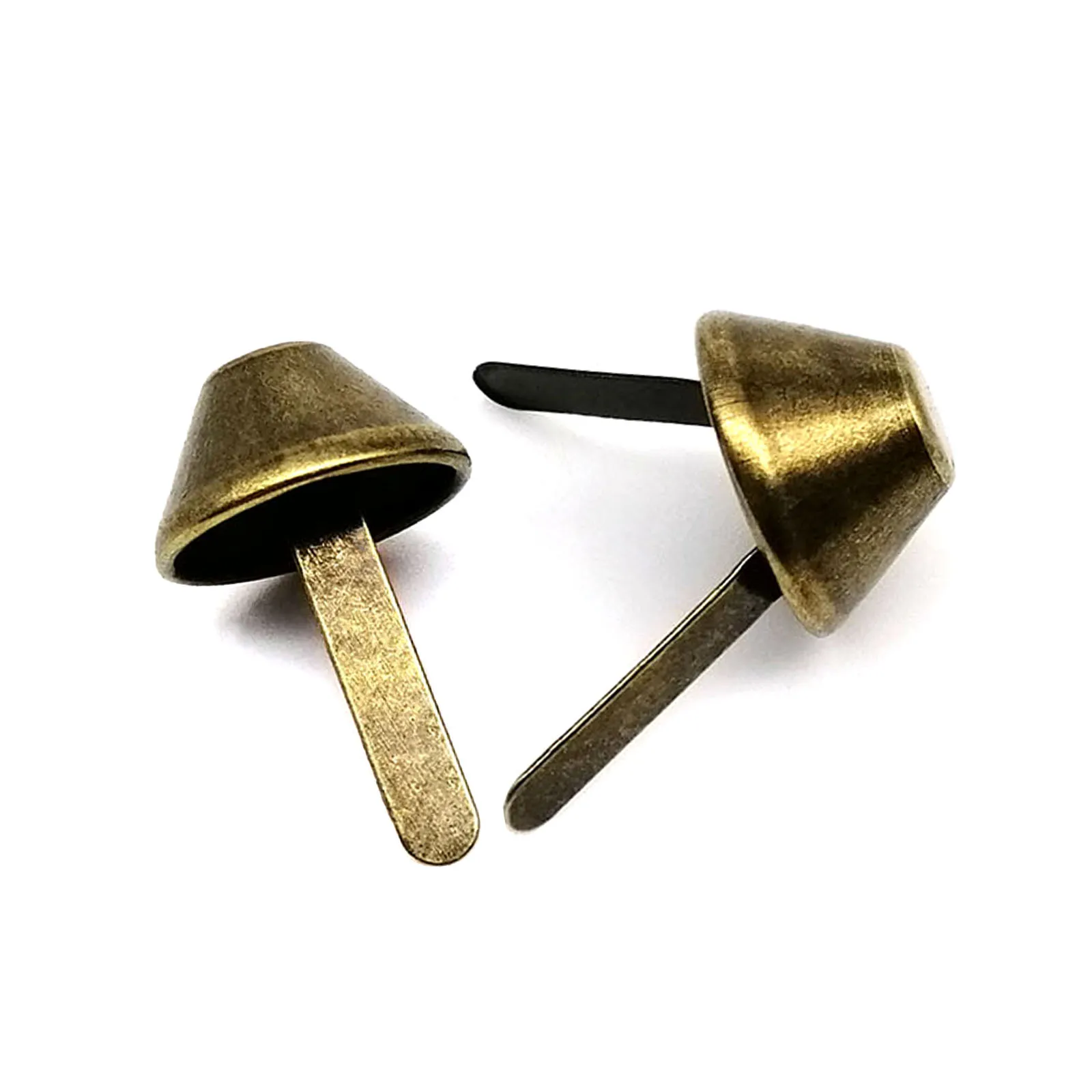 50pcs Rivets Goujon Clou Pour Cuir - Rivets Cône Pieds 10mm Black Pour Sacs Et Artisanat