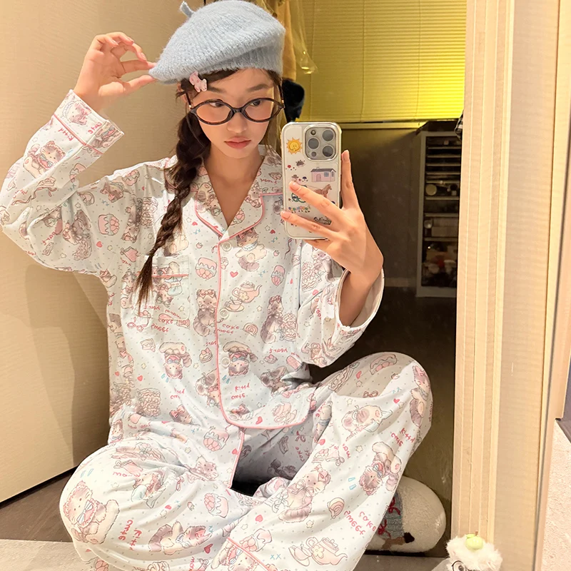 

Pajama Sets Shorts Women Aesthetic Pastel Sleepwear Three Quarter Sleeve Round Neck Capri Light Thin Soft Comfortable Breathable