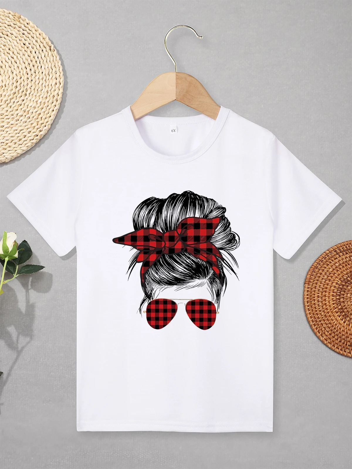 

Super Mom Print Stylish Boys and Girls T Shirt Short Sleeve Spring Summer Clothes for Children High Quality White O-neck T-shirt