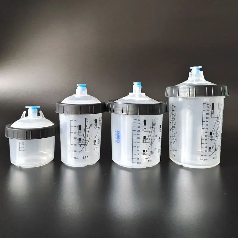 

Paint spray gun no-clean spray gun tank disposable inner cup 200/400/600/800 ml(10pcs) spray gun adapter