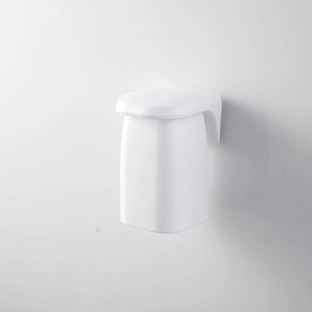 ABS Magnetic Toothbrush Cup Holder Drainage Design Inverted Suspension Bathroom Organizer Wall Mounted Toothbrush Storage Rack