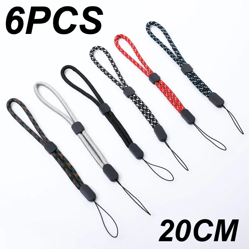 Adjustable Braid Mobile Phone Wrist Straps Hand Lanyard Cable For iPhone Samsung Xiaomi Huawei USB Flash Drives Key PSP Camera