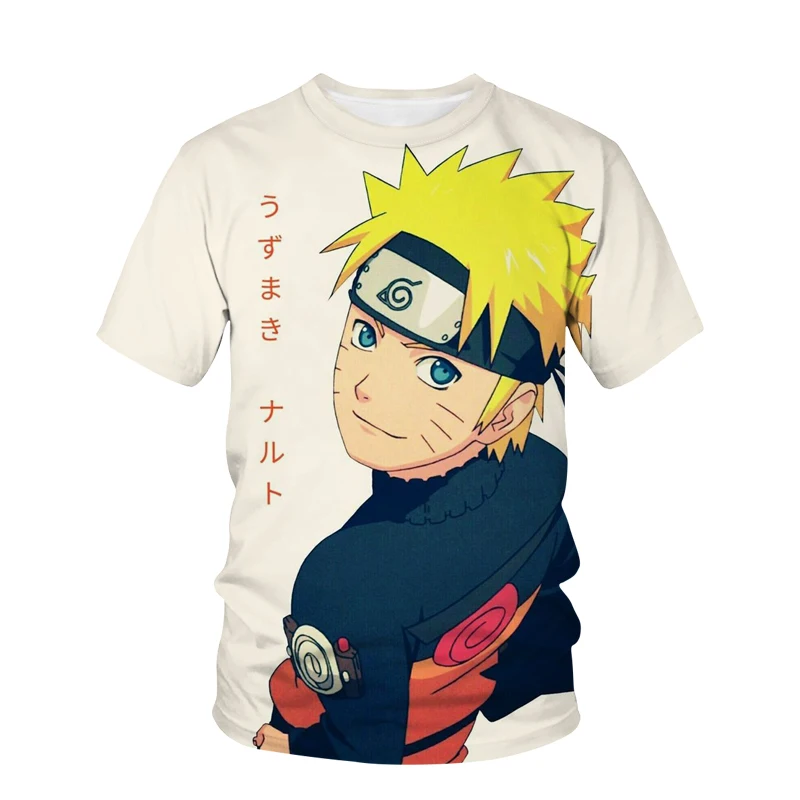 Camiseta de Naruto para niños y niñas, camiseta Pain Sasuke para hombre con estampado 3D de Akatsuki, camiseta de manga corta Kakashi para hombre, ropa de gran tamaño para hombre