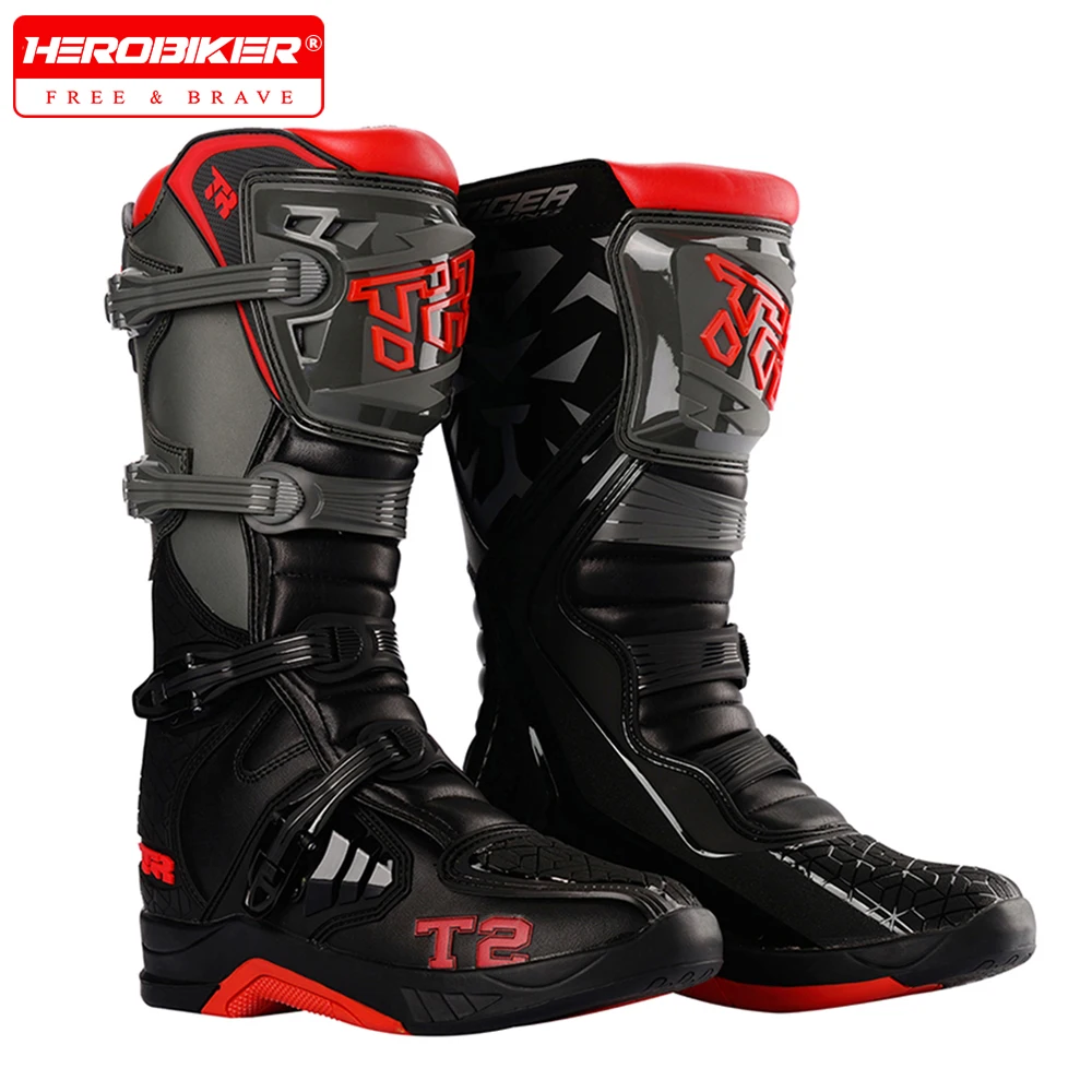 Nowe buty motocyklowe terenowe Buty motocrossowe Odporne na zużycie motocyklowe buty rowerowe Buty motocyklowe antyupadkowe