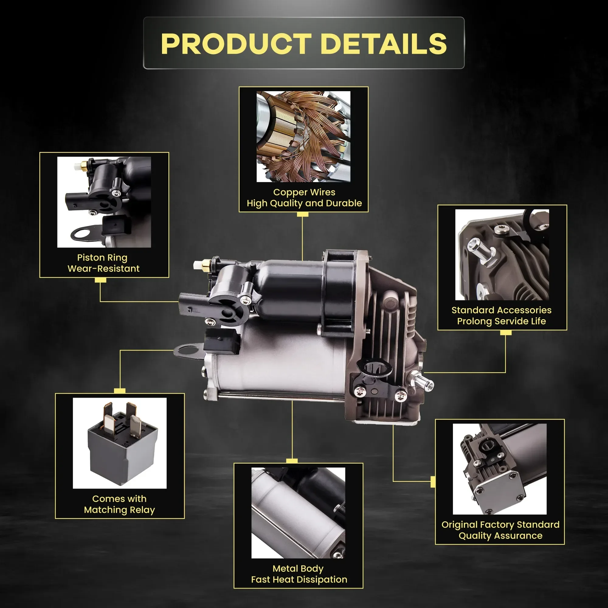 Luftfederung Kompressor Pumpe Für Mercedes W251 R320 R350 R500 R550 R63 2006-2013 2513200804 A2513202704Stoßdämpfer Teile