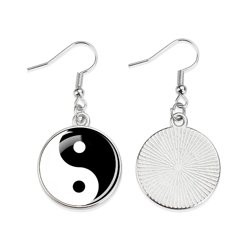 Tai Chi Earrings Women's Jewelry Wearing Ear Hooks Earrings Chinese Martial Arts Taijiquan Handsome Street Bombing jewelry