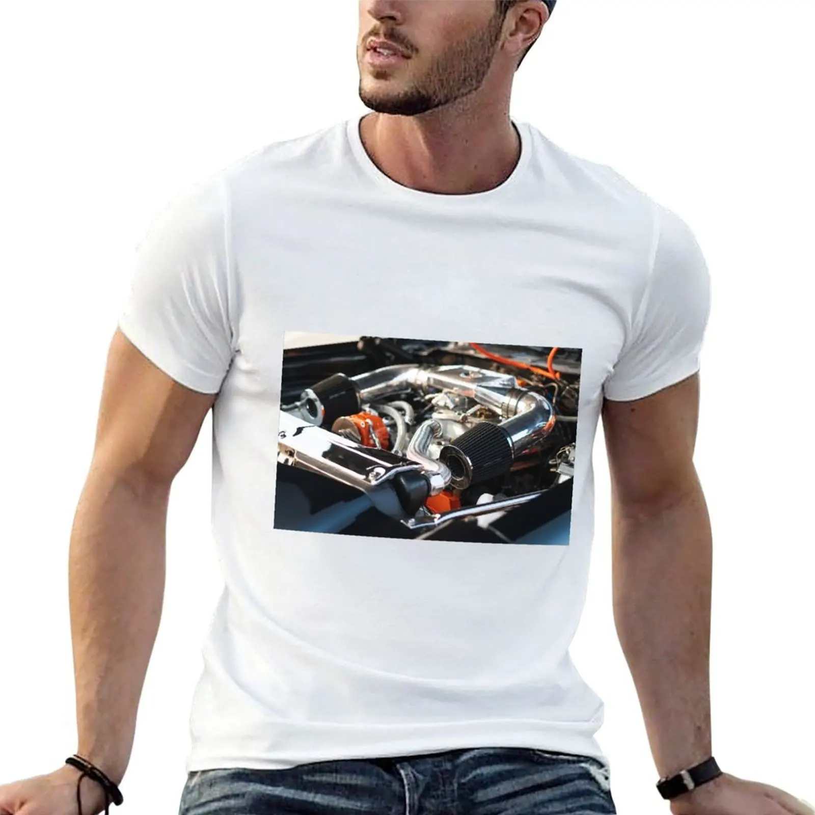 

Orange and Chrome 1979 Camaro Engine Bay T-Shirt t shirts for man graphic funny man graphic t shirt T-Shirt