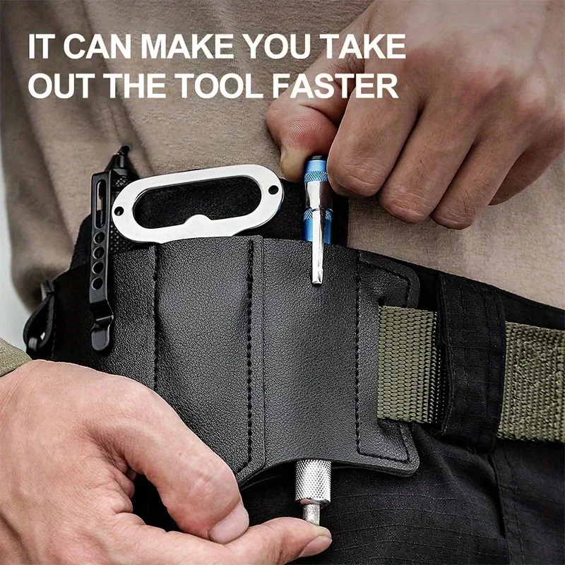 EDC tactical tool holster, retro outdoor tool belt bag, sports belt bag, knife holster, flashlight holster