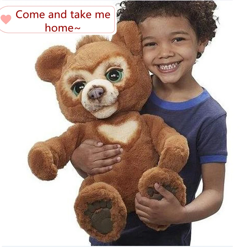 25cm Soft Curious Animals Toy Cute Electric Music Bear Stuffed Christmas Gift kawaii electric toys  learning toys  kids toys