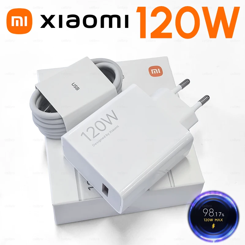 120W Xiaomi超急速充電器 100Wターボハイパーチャージアダプター Mi 17