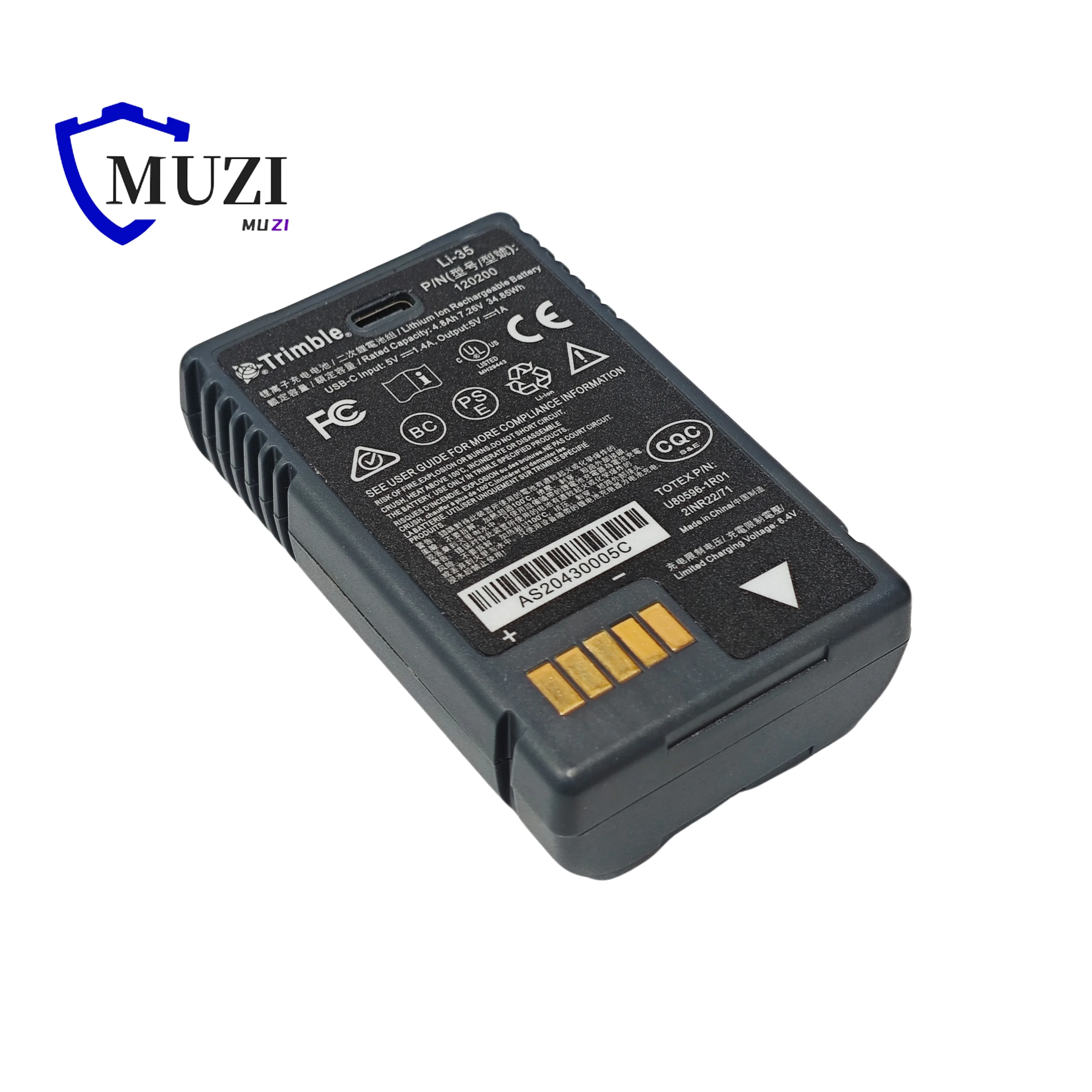 Li-35 Handheld Data Controller Extended Battery 120200 for Trimble TSC5 Ranger 5 Surveying Total Station GNSS RTK GPS Tool