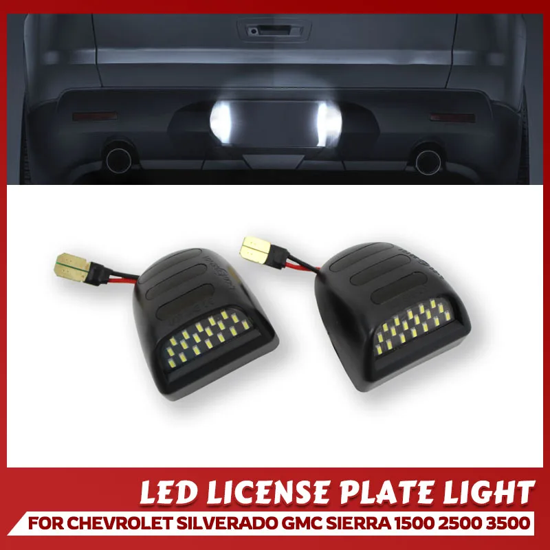 

Автомобильные светодиодные фонари номерного знака для лампы Chevrolet Silverado Avalanche Traverse Tahoe