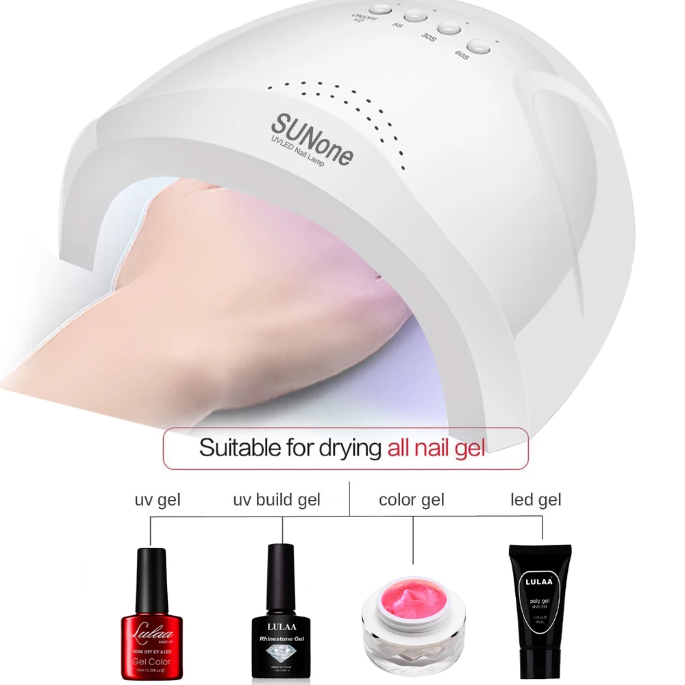 Inteligente 48w uv lâmpada led secador de unhas para todos os tipos de gel do prego 36 leds lâmpada para manicure luz solar detecção infravermelha ferramenta da arte do prego