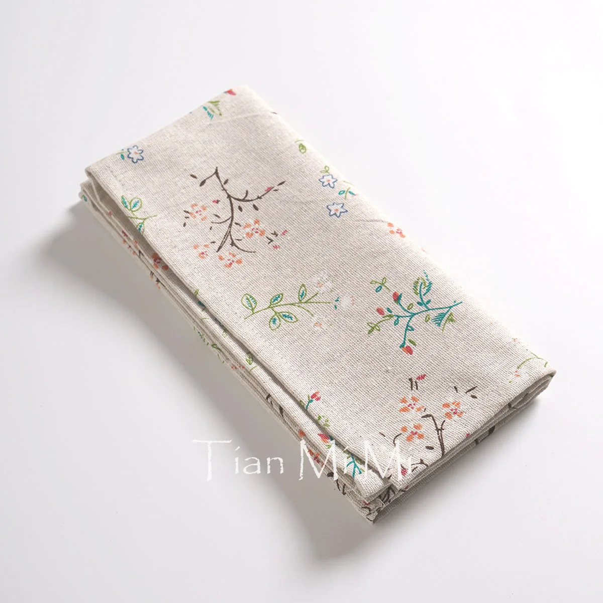 Washable Reusable Cloth Table Napkins 45x45cm Bulk Thick Cotton Linen Printed Napkins for Home Kitchen Wedding Party Dining