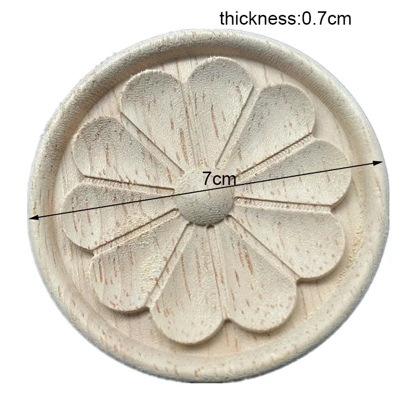 木製の彫刻が施されたキューブ,1ユニット,7cm,刻まれたロングパネル,塗装された花の壁,クローゼット,ヴィンテージ,家の装飾タイプ,カワイイ