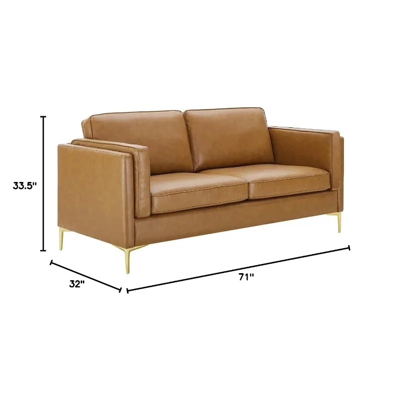 Vegan Leather Sofa 71