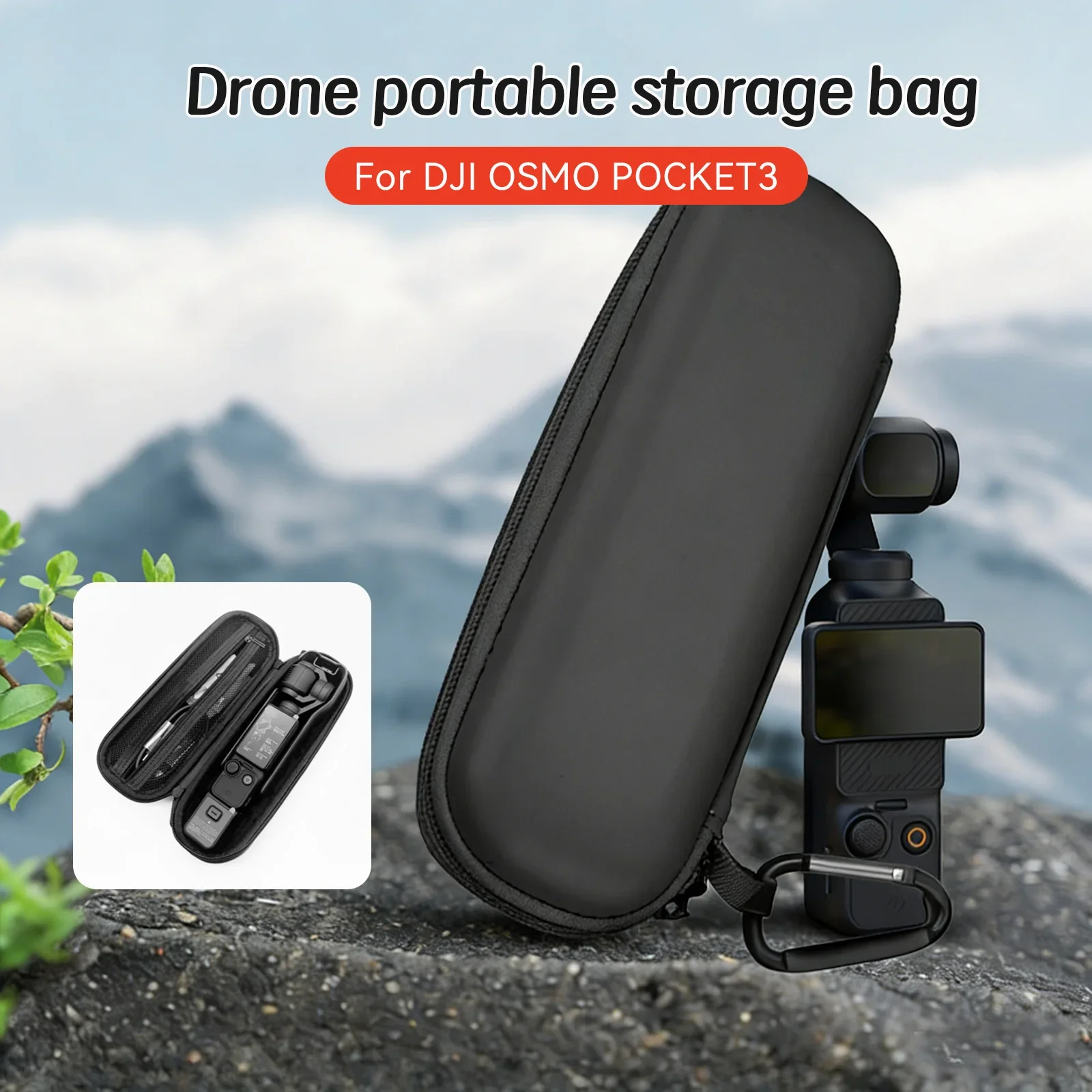 

Портативная сумка для хранения DJI Osmo Pocket 3, водонепроницаемая сумка из искусственной кожи, аксессуары для экшн-камер