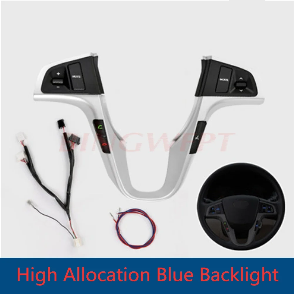 High-quality Steering Wheel Button For Hyundai VERNA SOLARIS Steering Wheel Audio Volume Music Control Button Switch