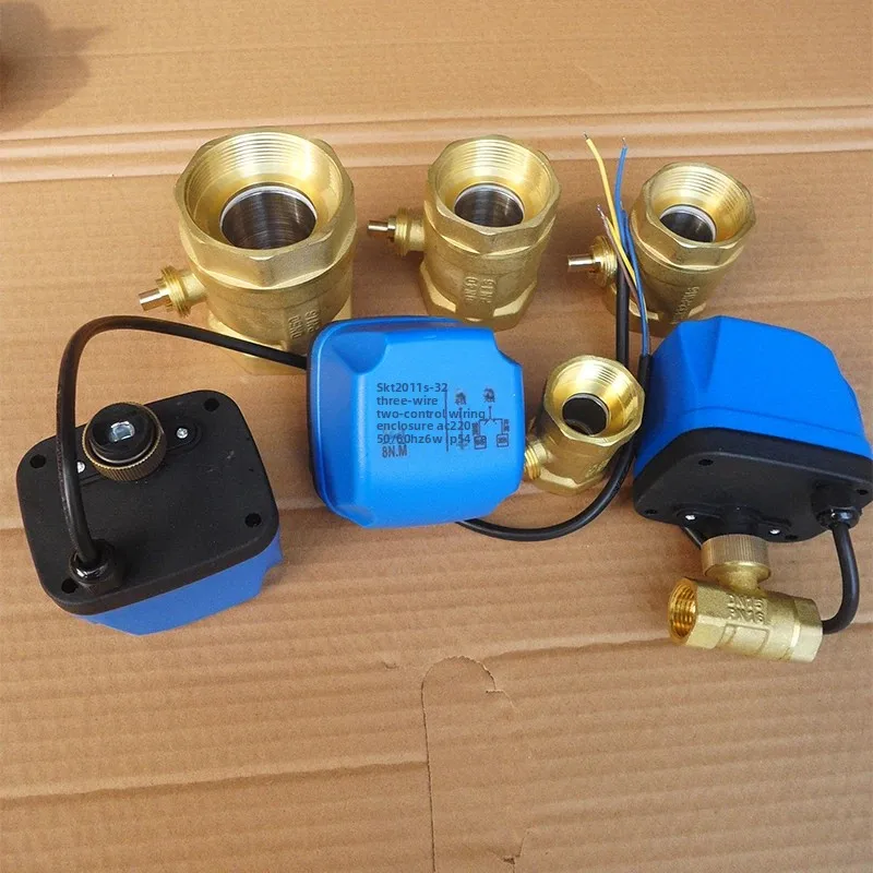 2/3-Way 2/3-Wire Motorized Brass Ball Valve 1/2